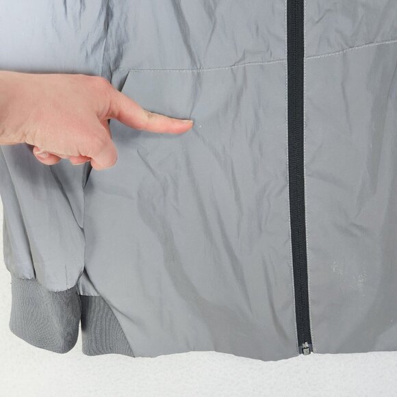 Imperial Motion Jacket Womens Small Silver Gray Camber Reflective Hooded Zip Up - Picture 5 of 16